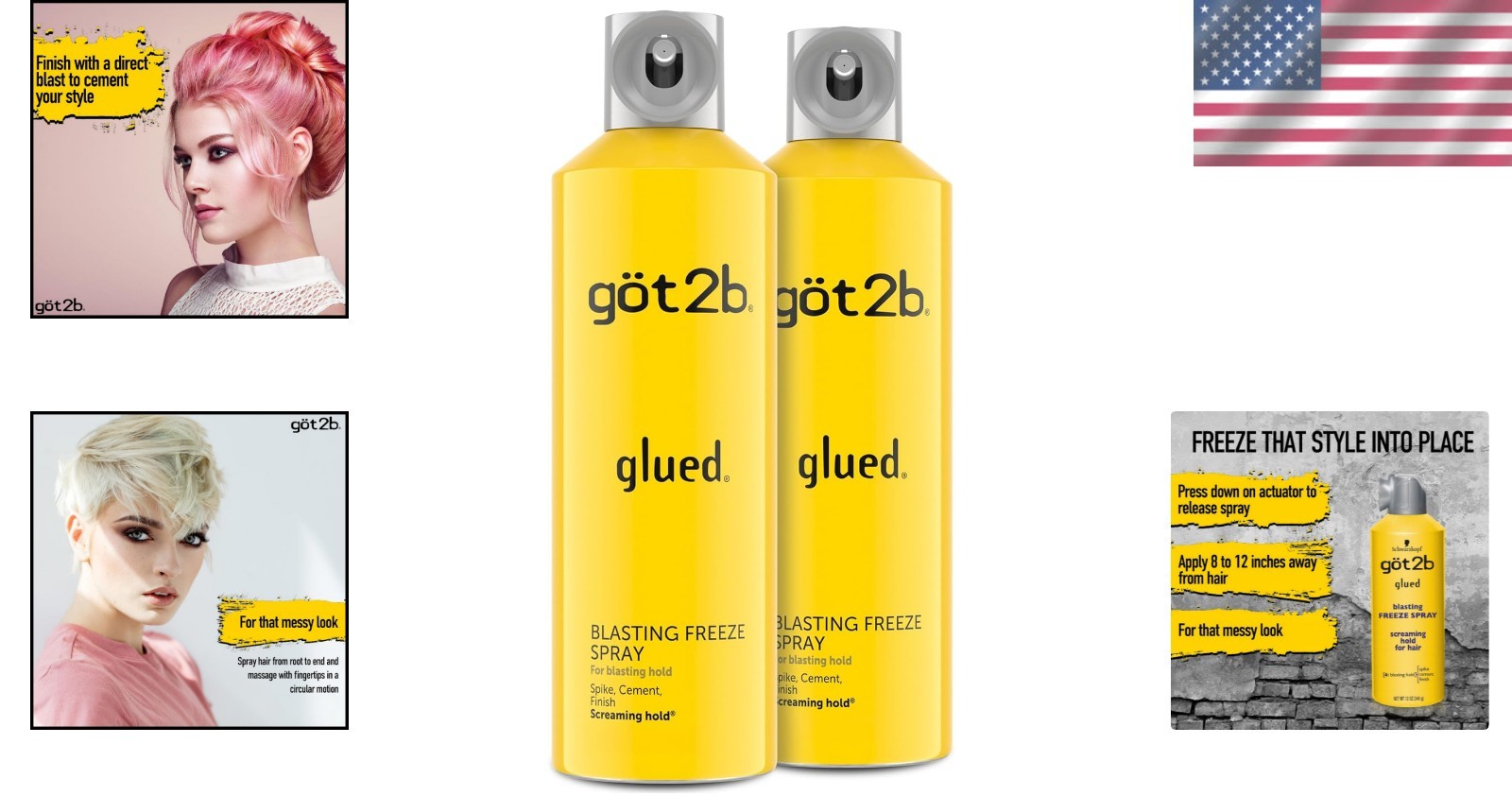 Extra Strong Blasting Freeze Hairspray – Wind-Tested, Humidity Resistant – 24 Oz