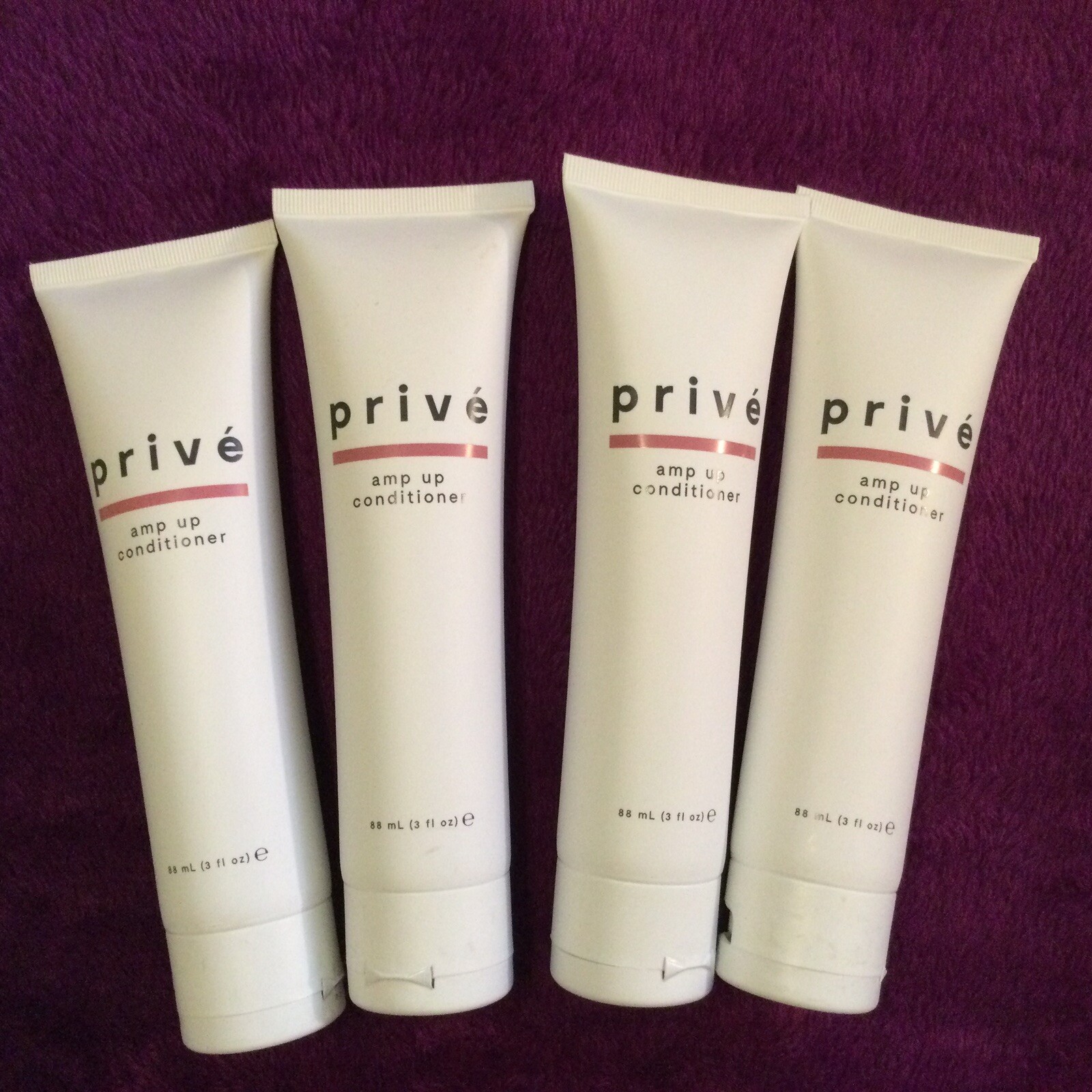 Lot Of 4 Prive AMP UP CONDITIONER 3 oz Each New! Vegan, Color Safe, Cruelty Free