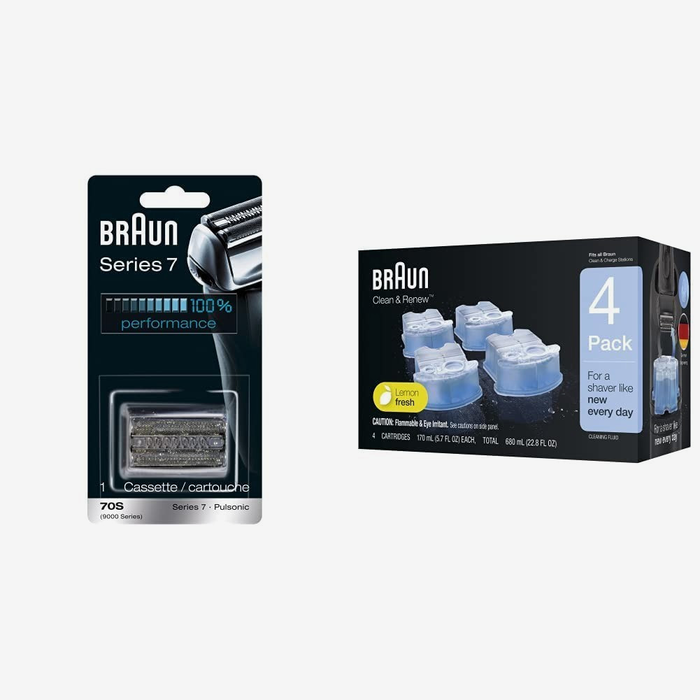 Braun Series 7 70S Electric Shaver Head Replacement Cassette Cartridges CCR 4-P