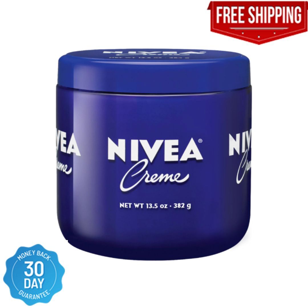 NIVEA Creme Body, Face and Hand Moisturizing Cream, 13.5 Oz Jar