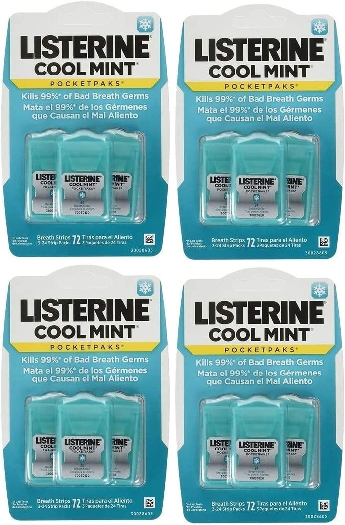 Listerine Cool Mint Pocketpaks Breath Strips -288 Count