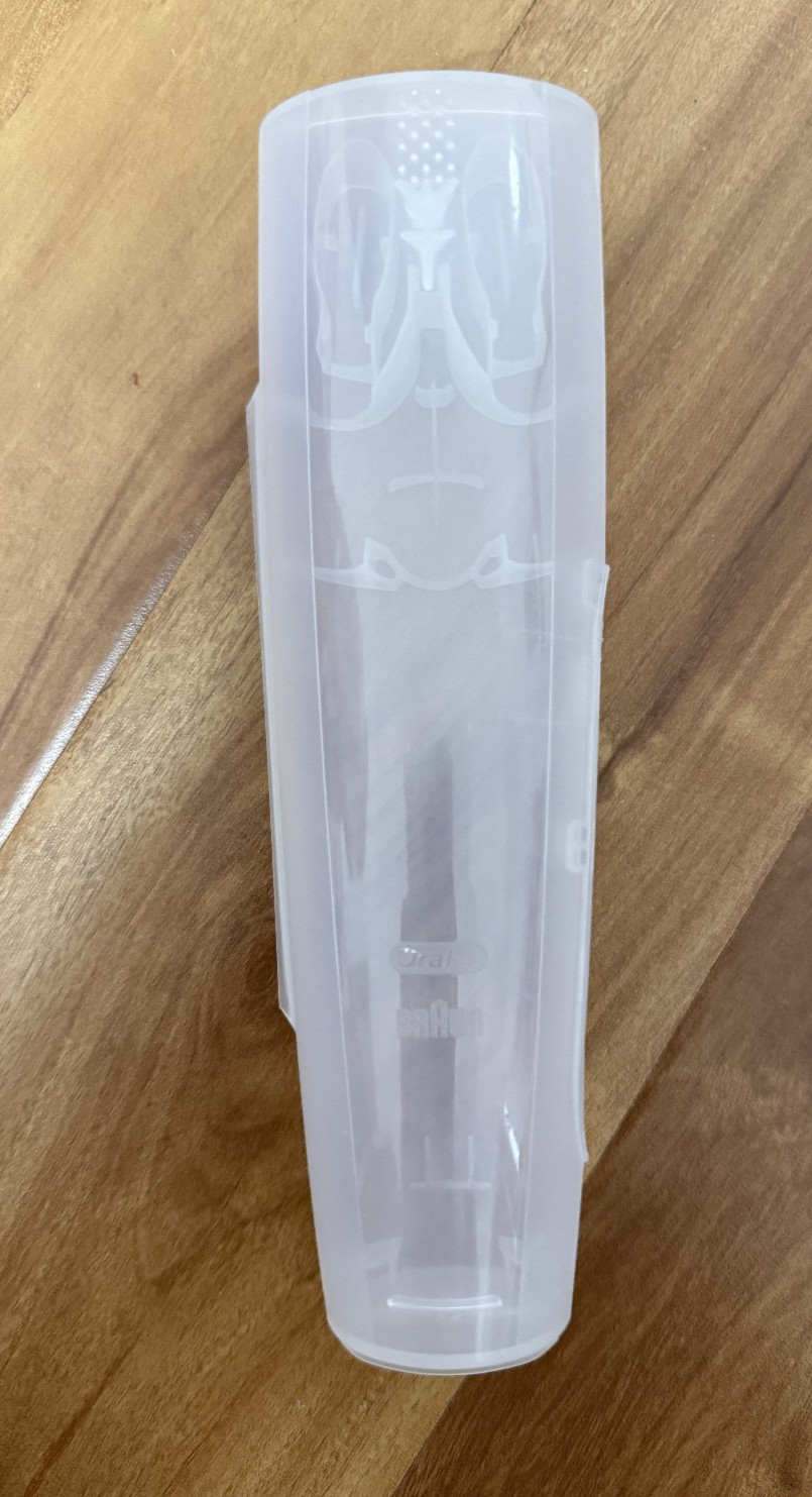 Genuine Oral-B Braun Electric Toothbrush Travel Case Clear Frosted ProCare