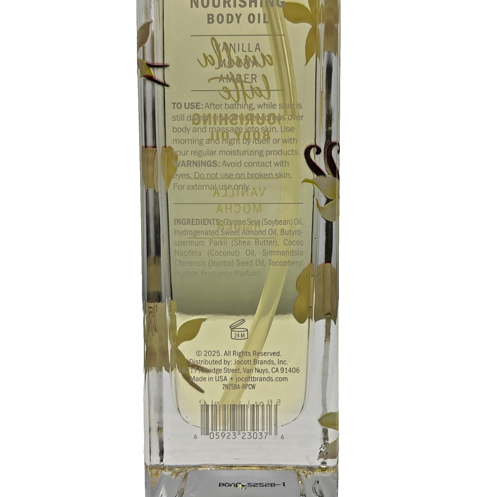 2x Infinite Beauty Nourishing Body Oil Vanilla Latte 5fl.oz/147ml