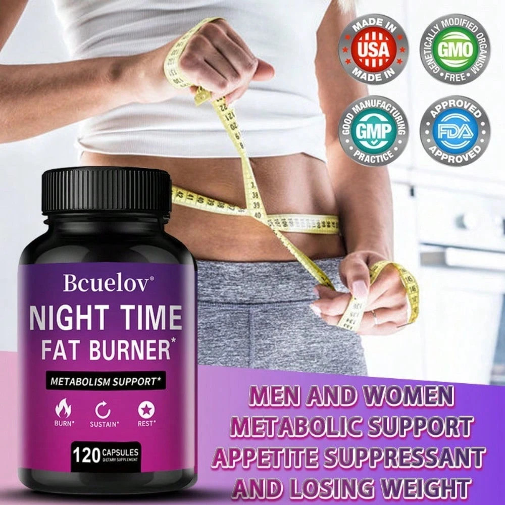 Nighttime Dietary Supplement 120 Capsules White Kidney Bean Green Coffee