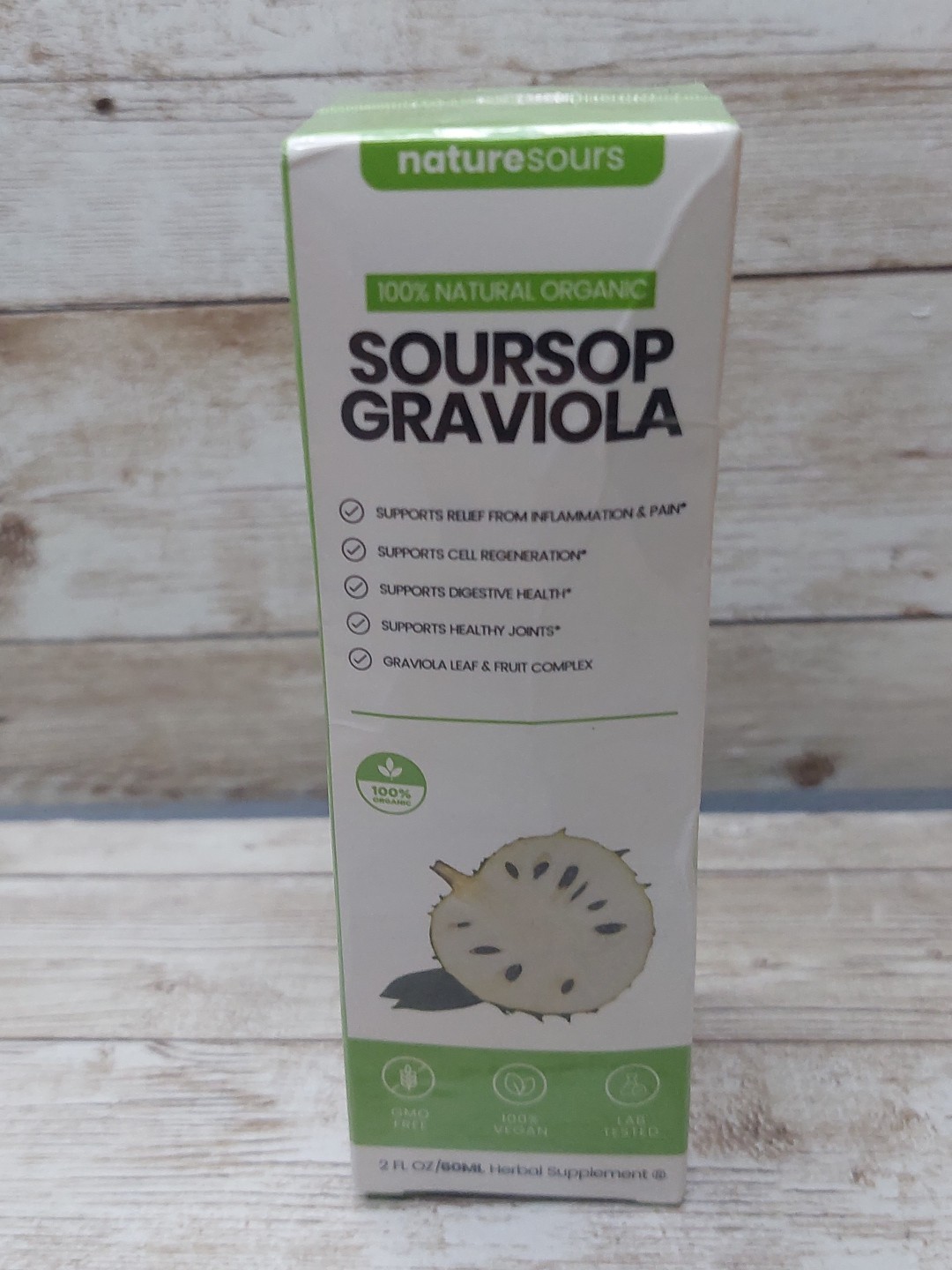 Pure Organic Soursop Extract, Tindedly Soursop Graviola Liquid Drops 60ml