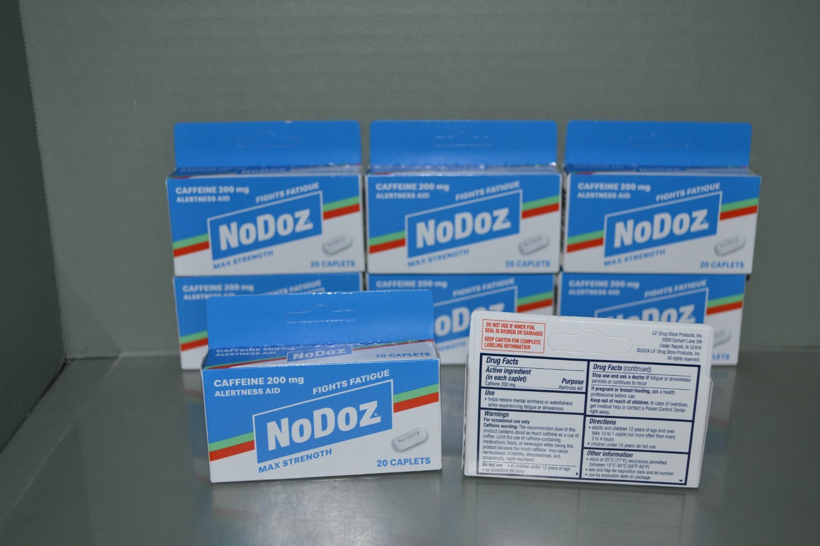(8) NoDoz 200 mg Caffeine Pills, Maximum Strength, 20 In Each, 160 Total, 4/28