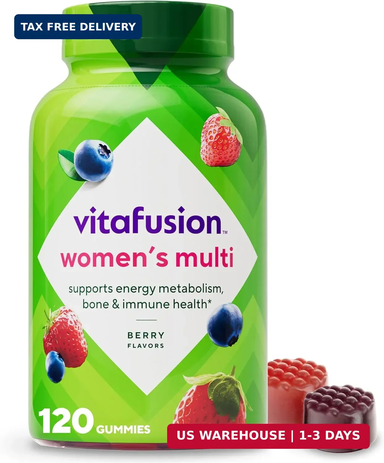 Vitafusion Adult Gummy Vitamins for Women, 120 Count | with Vitamins A, B, C, D,