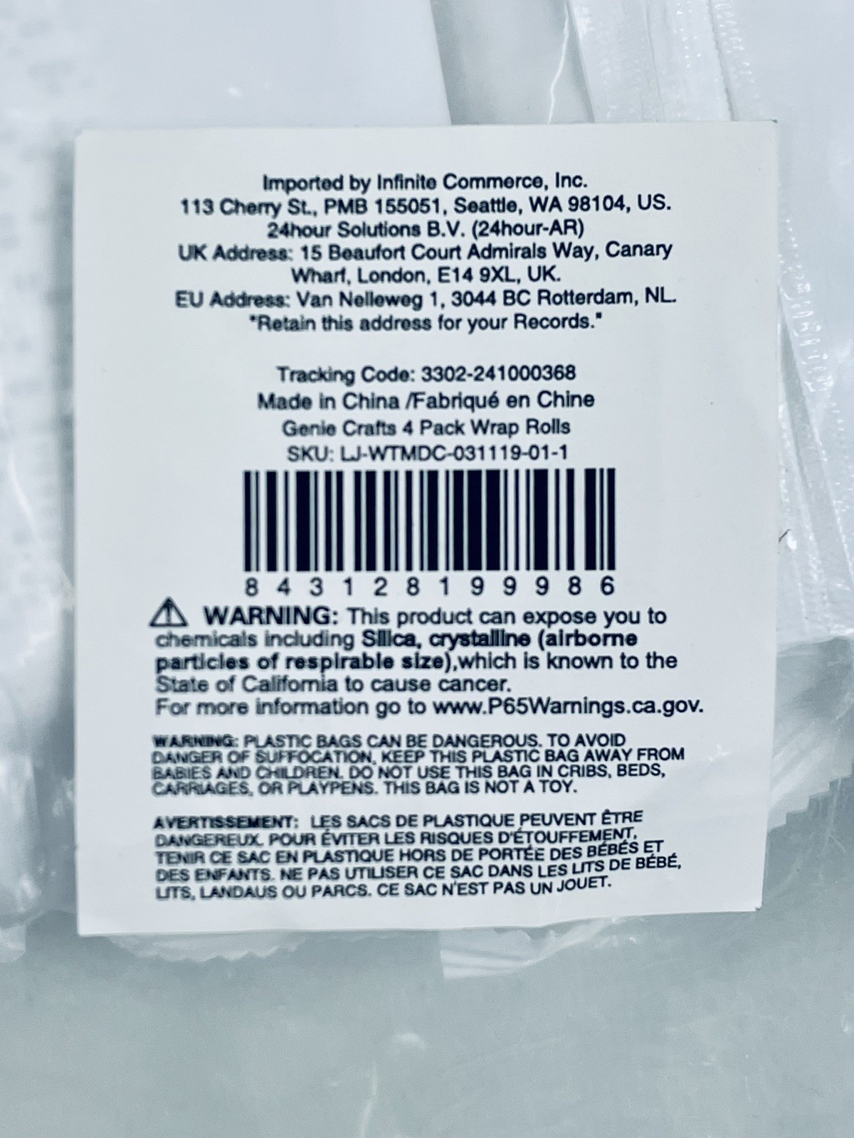 🆕 4 Pack Plaster Cloth Rolls for Belly Casting, Crafts 6 in x 15 ft 🆓SHIPPING
