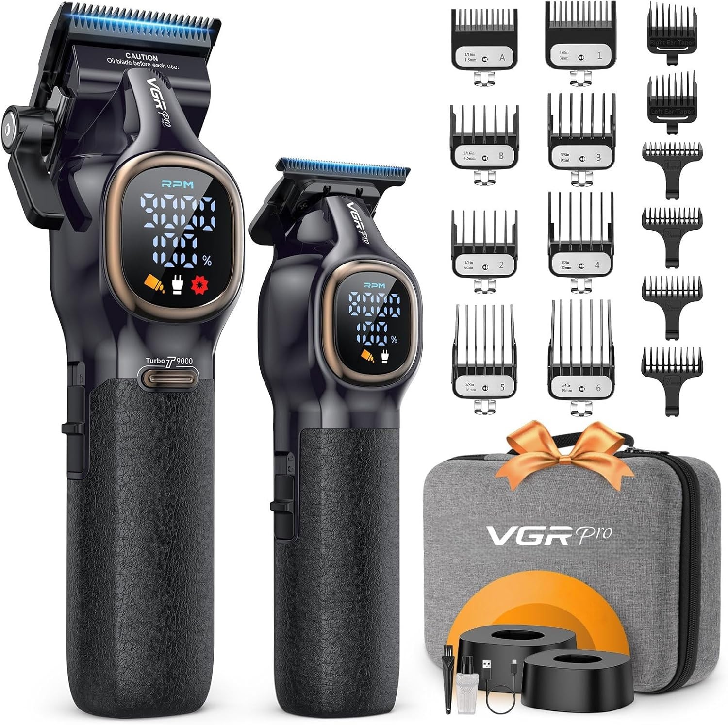 VGRPRO Professional Hair Clippers for Men, Professional Barber Clippers and Trim