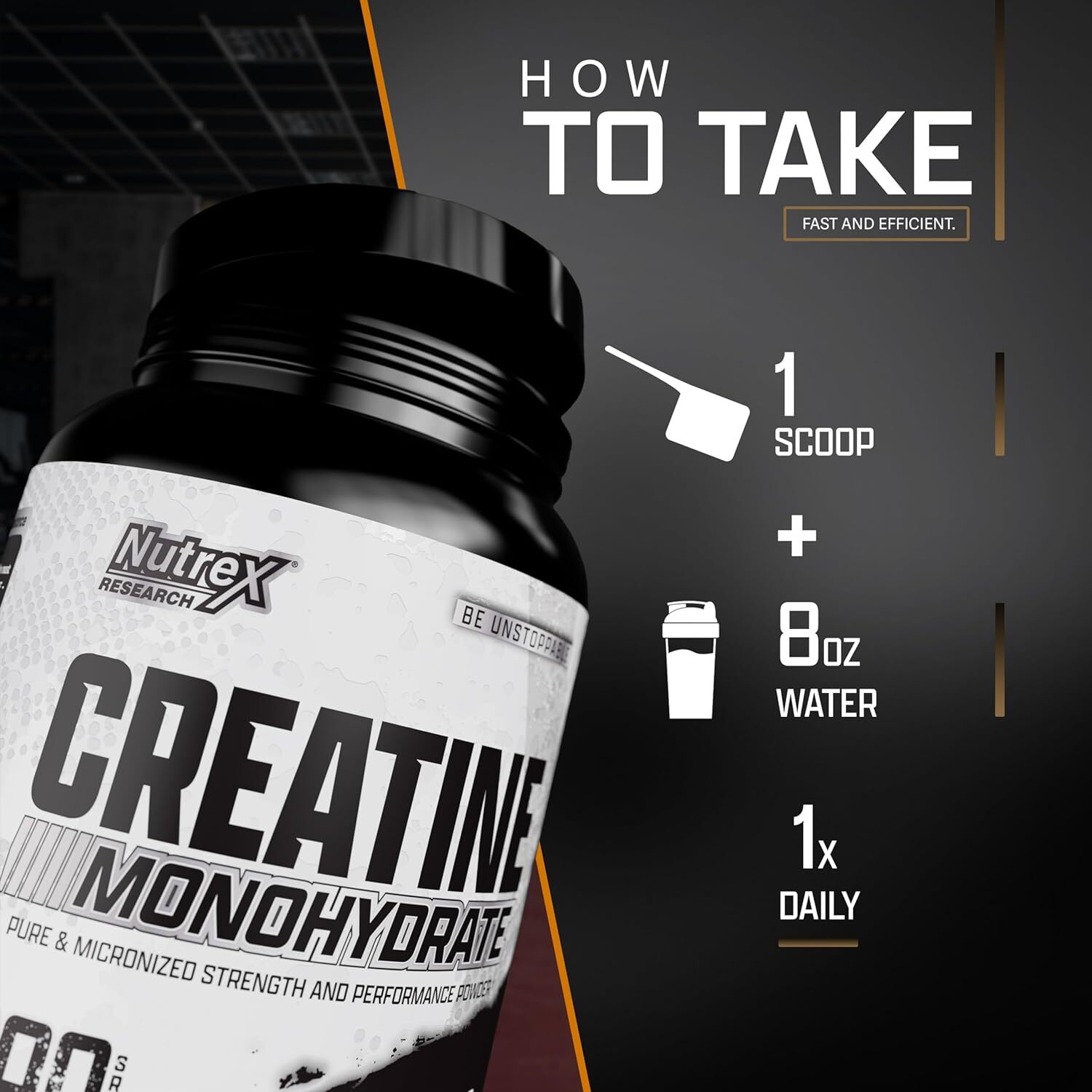 Nutrex CREATINE Monohydrate Powder Micronized Unflavored 30 Servings 150 Grams