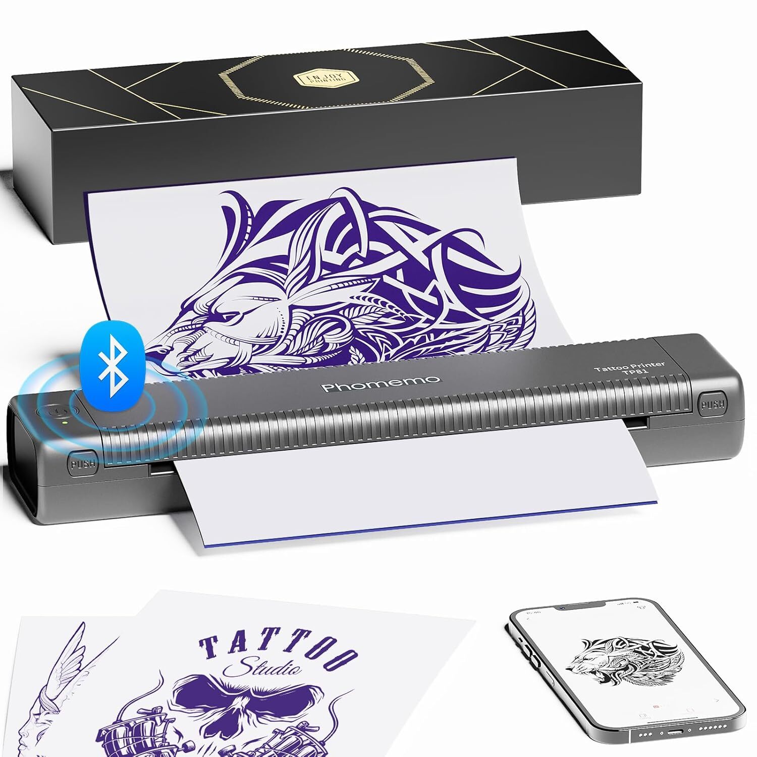 Phomemo TP81 Wireless Tattoo Template Printer New for Tattoo Artists & Beginners