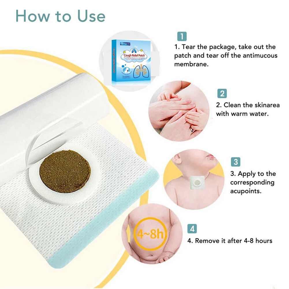 Lung Cleansing Patch 20ct – Easier Breathing Cough Relief Asthma Support Comfort