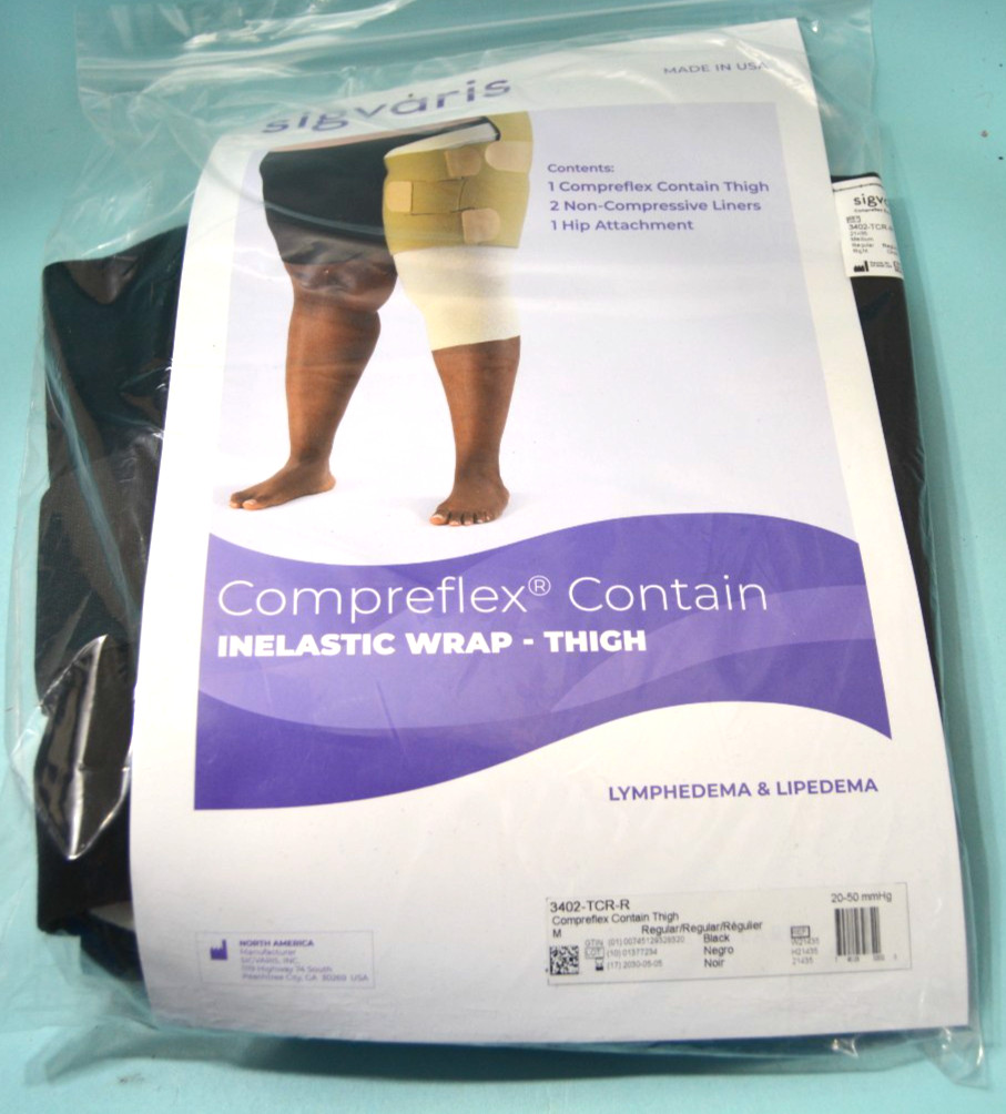 Sigvaris 3402-TCR-R Regular RIGHT THIGH inelastic wrap Compreflex