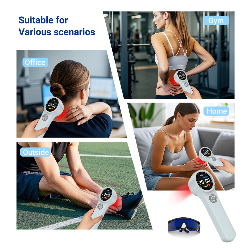 1760mW Handheld Cold Laser Therapy Device LLLT 660nm 810nm 980nm for Pain Relief