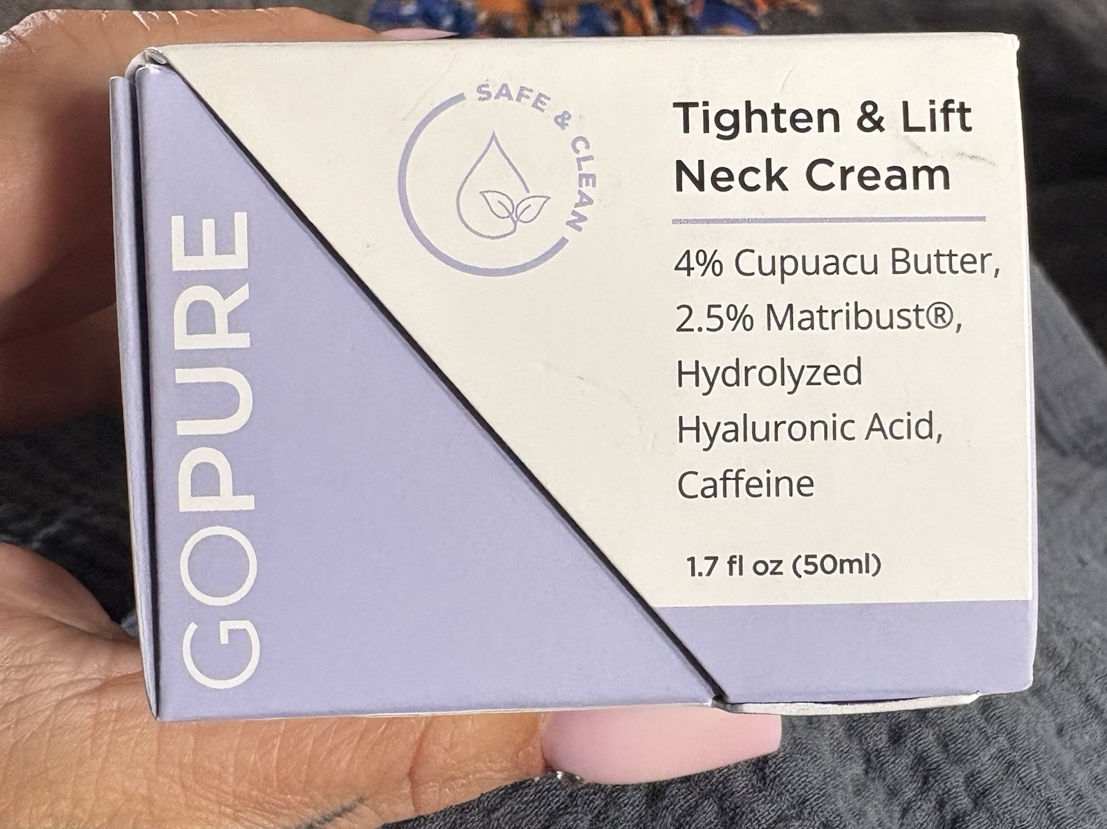 Gopure Go Pure Tighten & Lift Neck Cream 1.7 Fl Oz Cupuaco Butter – New