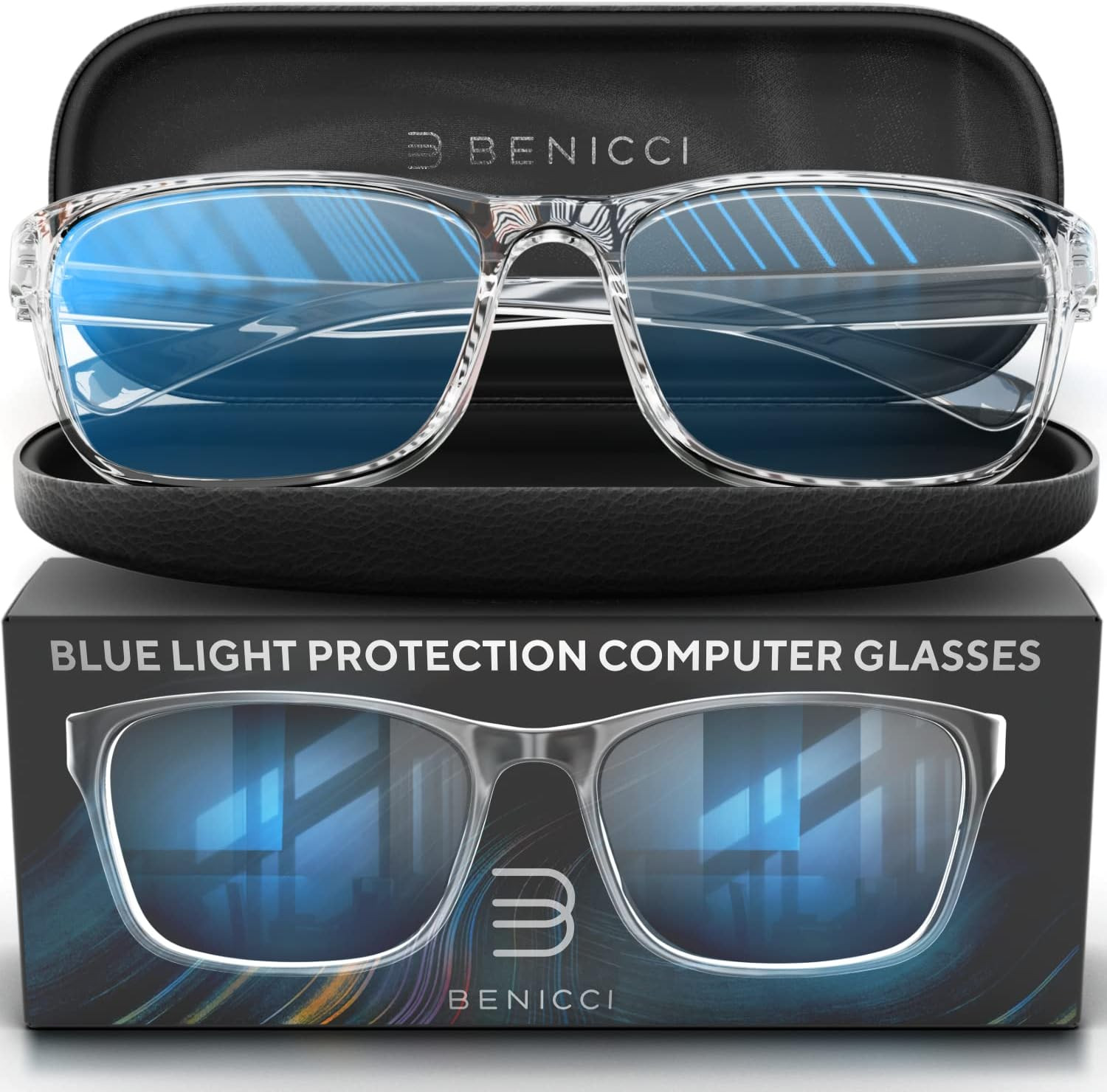 Stylish Blue Light Blocking Glasses for Women & Men – Helps Reduce Glare & Digit