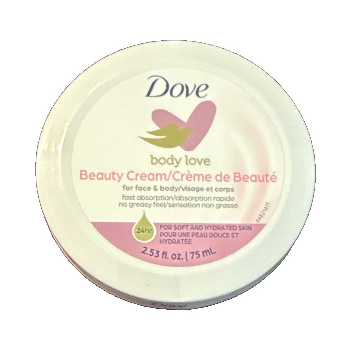 Dove Body Love Beauty Cream Moisturizer Face & Body Hydrating 2.53 fl oz