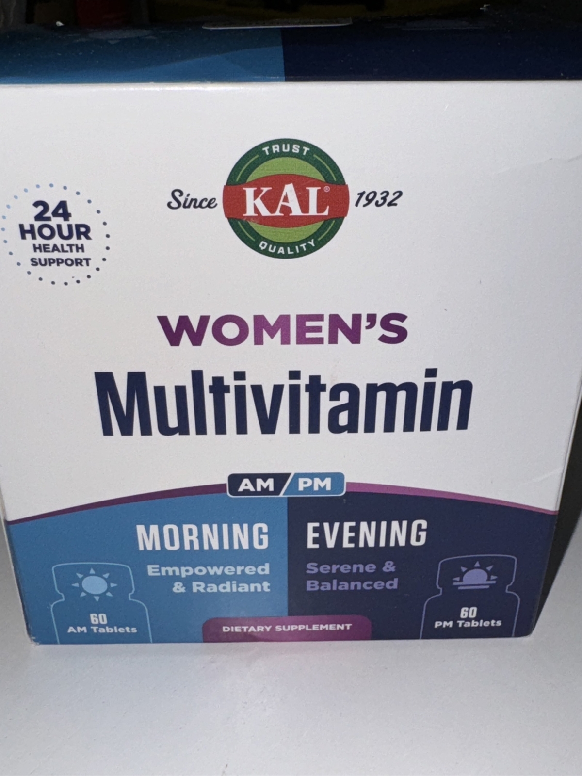 Kal MultiVitamin AM/PM Womwn’s 2×60 Capsule💞💯