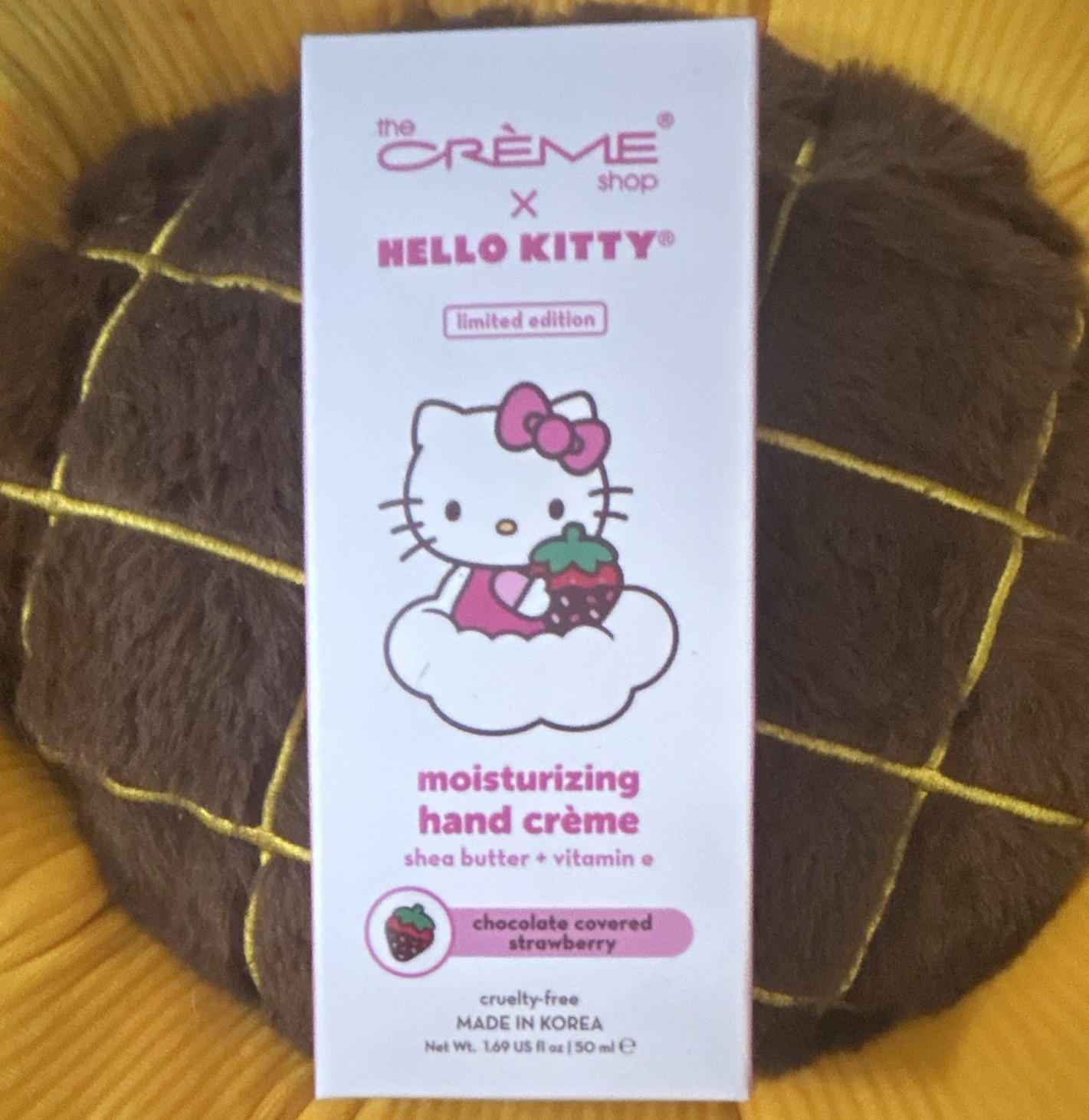 The Crème Shop Hello Kitty Hydrating Hand Cream, Chocolate Strawberry 1.69 fl oz