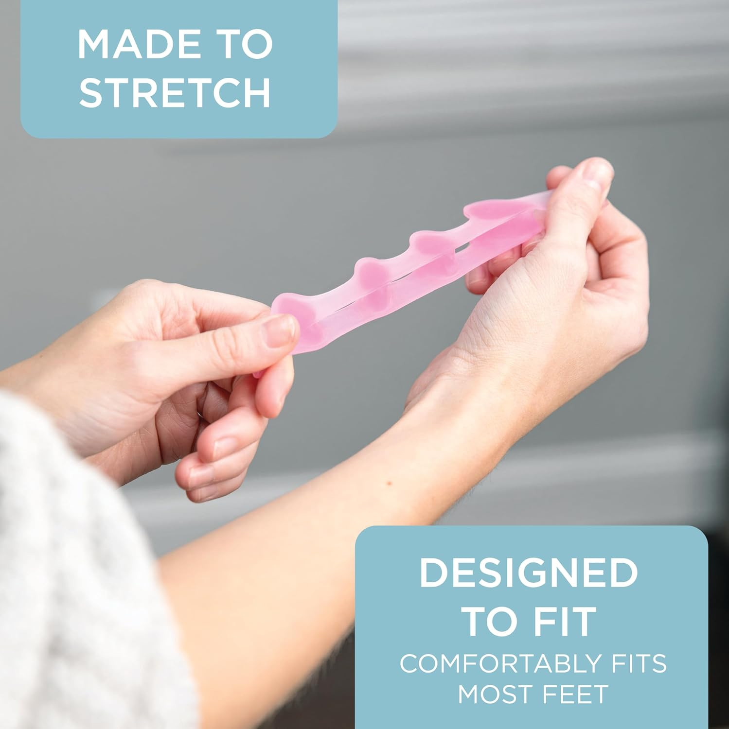Mind Bodhi Toe Separators/Toe Spacers – for Men and Women – Regular Size – Blue