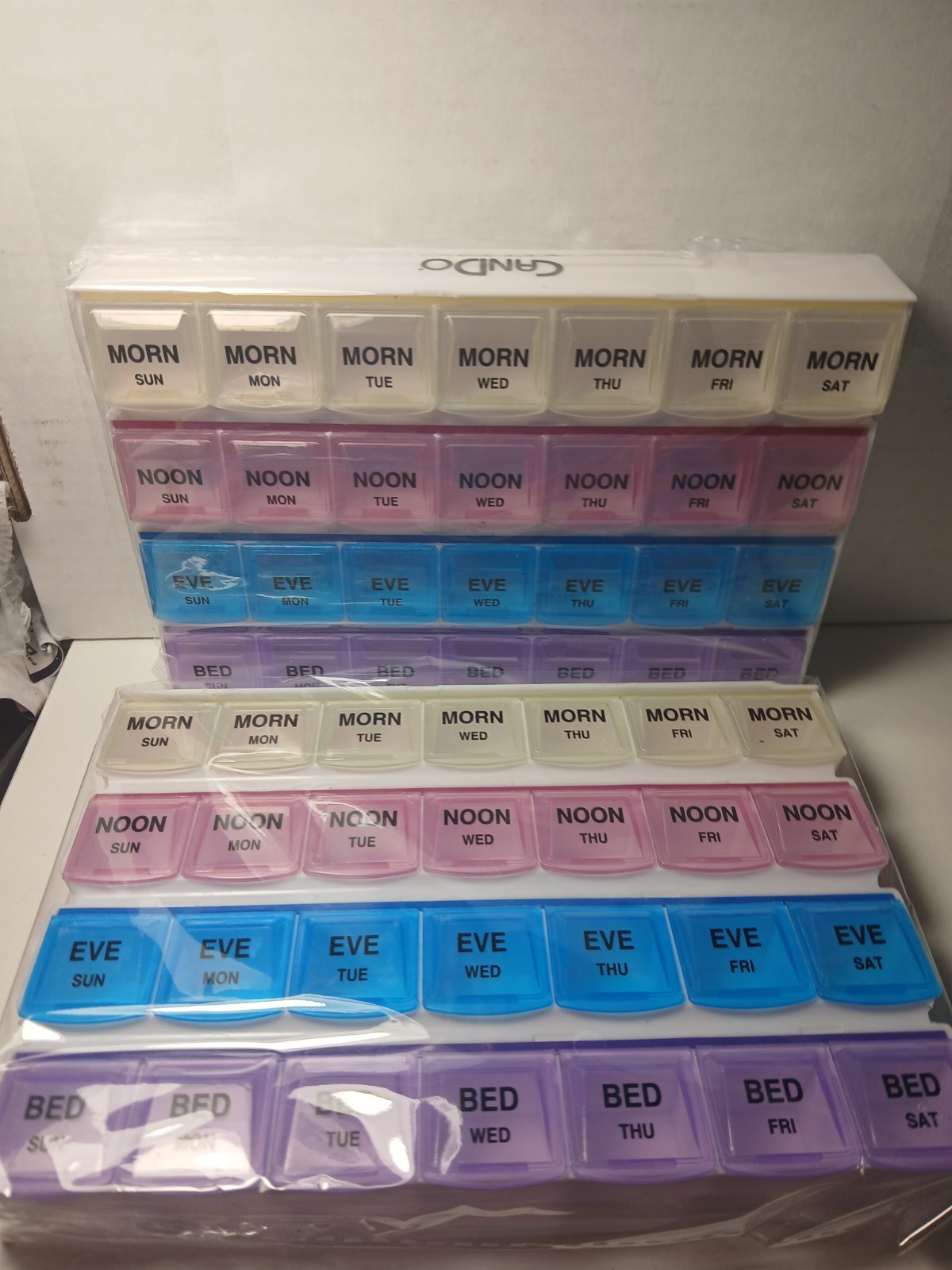 Brand New CanDo 7 Day Pill Organizer 85-0101, 4 Times Per Day