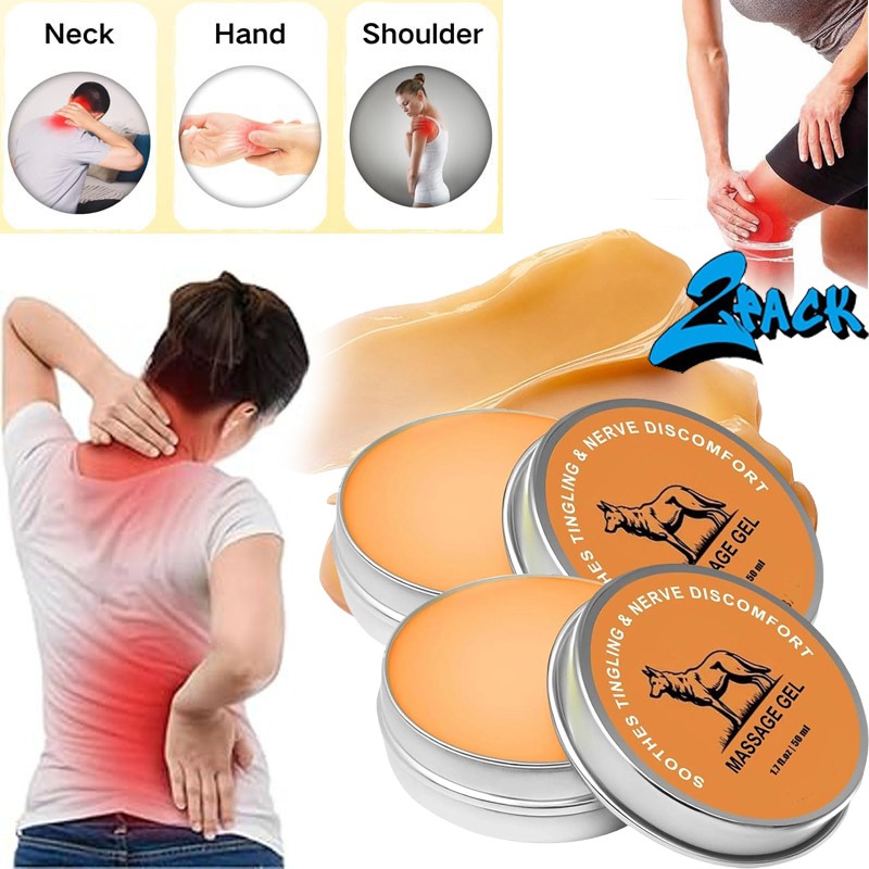 2 PCS Nerve Balm for Neuropathy, Joint Care Cooling Soothing Massage Neuro Cream