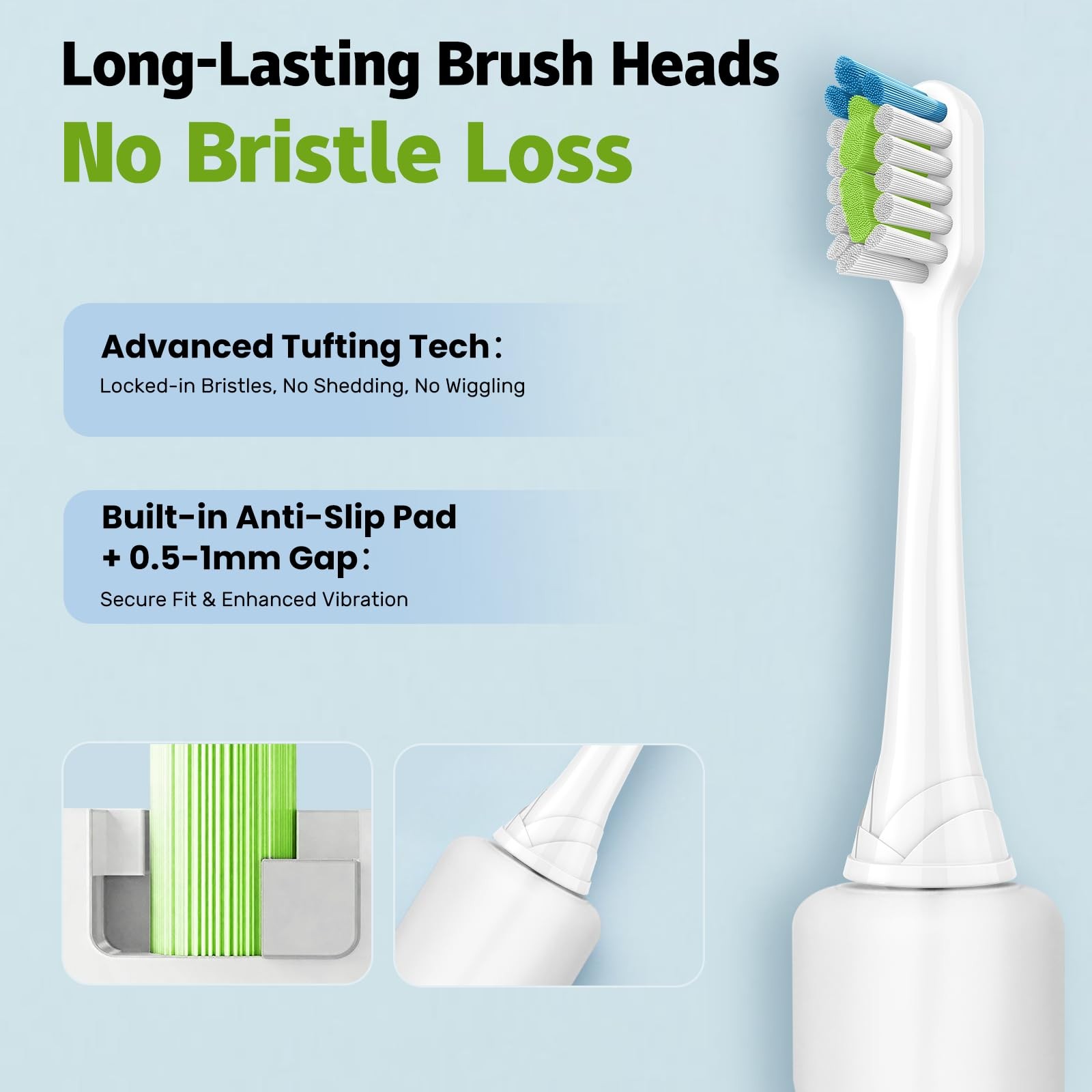 Replacement Brush Heads Compatible with Philips SoniCare Electric Toothbrushe…