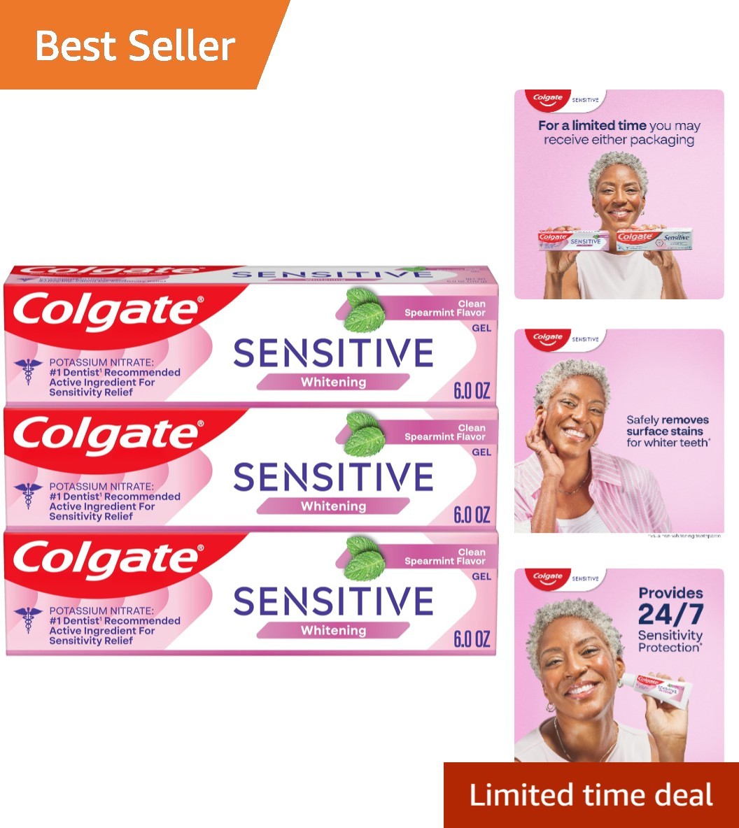 EnamelGuard Sensitive Whitening Gel – Fresh Mint, 3 Pack