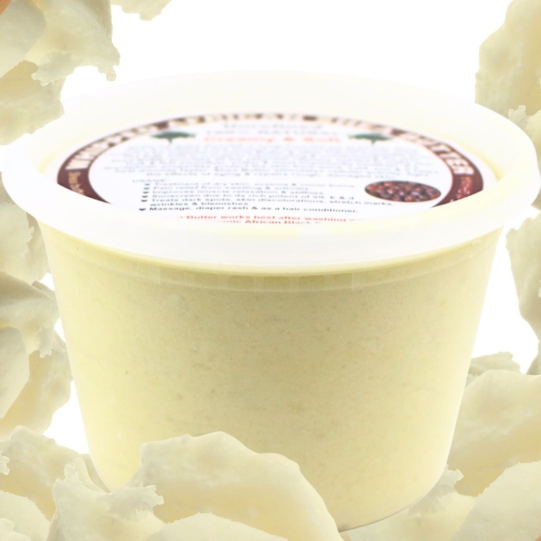 Whipped African Shea Butter 100% Natural Creamy & Soft Unrefined Hydrating Skin