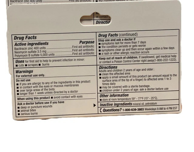 ( Lot 2 ) Thera Plus Original Strength Triple Antibiotic Ointment New SEALED
