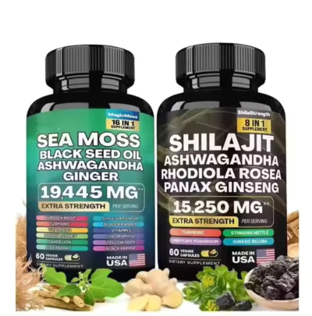 Dynamic Power – Moss Sea & Shilajit Bundle Multivitamin Vitality Combo
