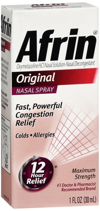 Afrin 3 Bottles Decongestant Nasal Spray FREE SHIPPING EXP 11/2026