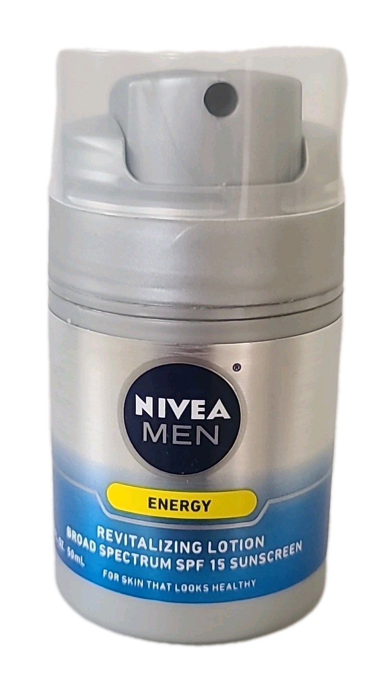 NIVEA Men• ENERGY • REVITALIZING LOTION • SPF 15 Sunscreen 1.7 fl oz / 50 mL