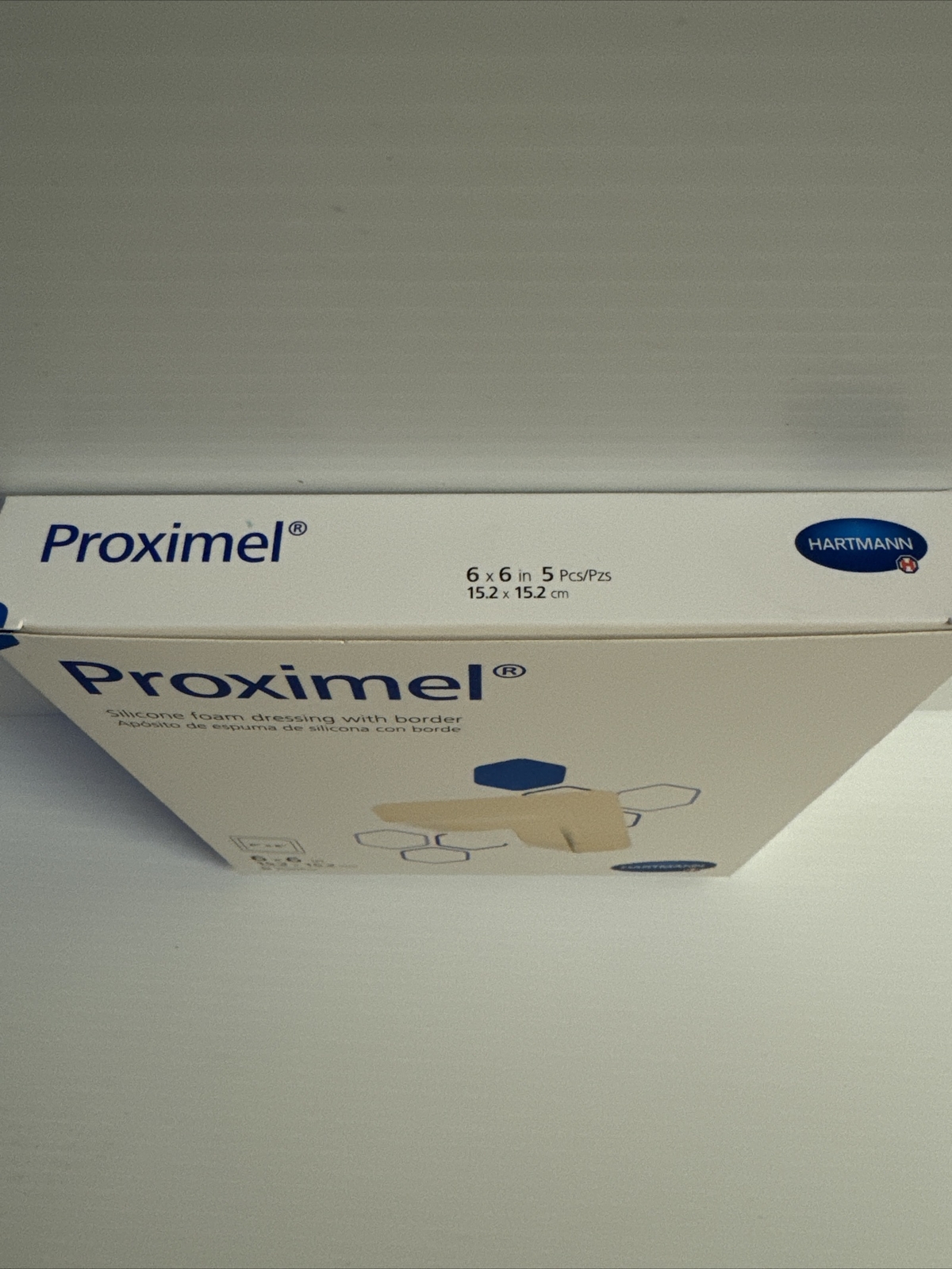 Proximel Silicone Foam Dressing With Border 6×6 In 5 Pack Hartmann Dated 01/2025