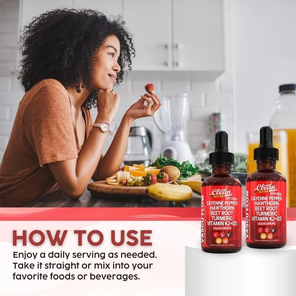 1-3Bottles Cayenne Pepper Liquid Drops Hawthorn Berry Dietary Supplement Formula