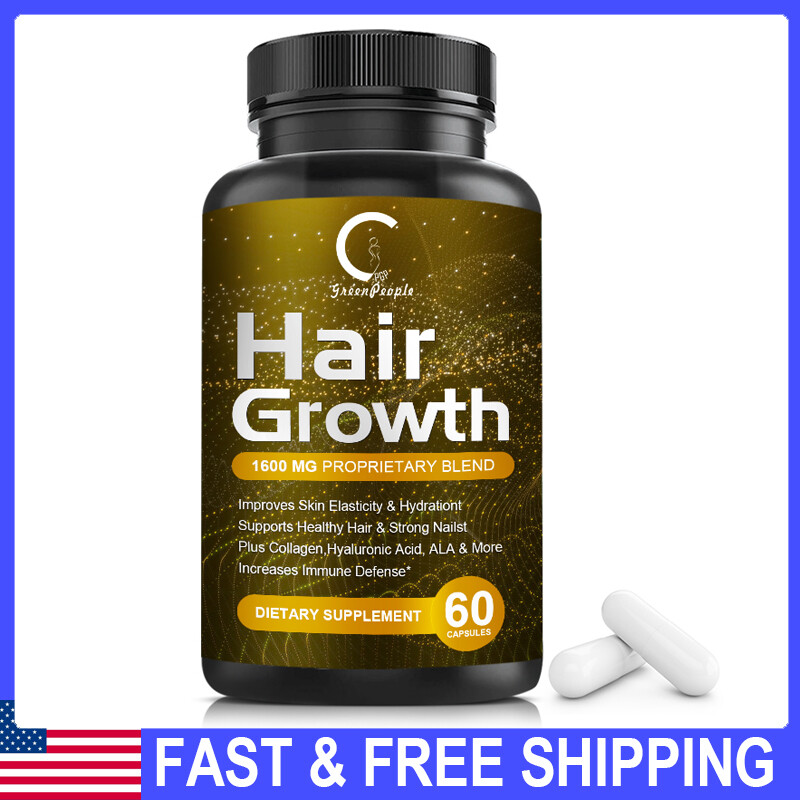 HAIR FAST GROWTH HERBAL PILLS PREVENT ANTI LOSS STIMULATE VITAMINS PILLS 5000MG