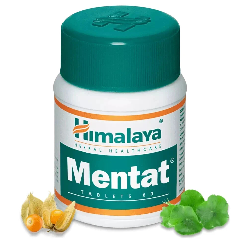 🌿 Himalaya Mentat Tablets, Pack of 10 x 60 Tablets | Memory Support |Free Ship
