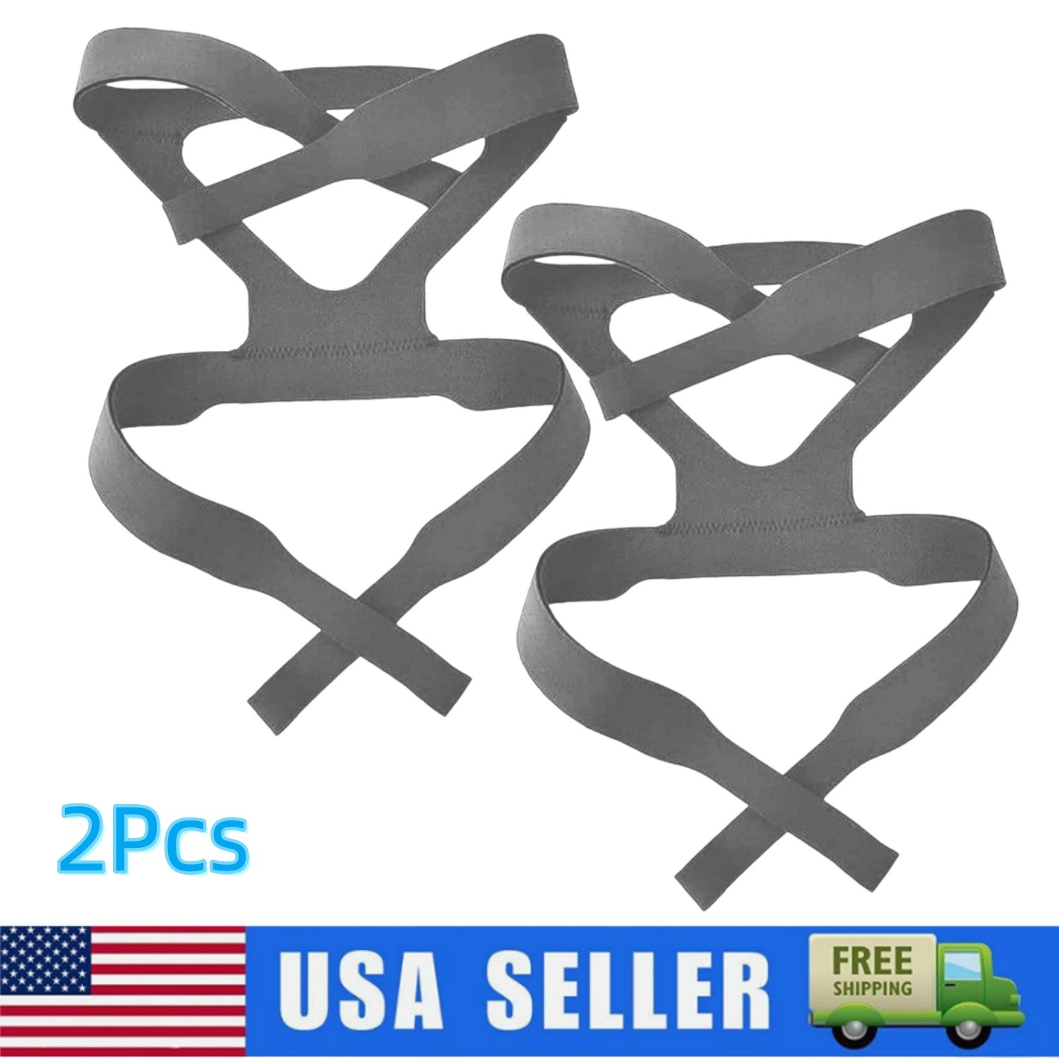 2PCS CPAP Mask Headgear Strap For ResMed Mirage Philips Respironics Universal GR