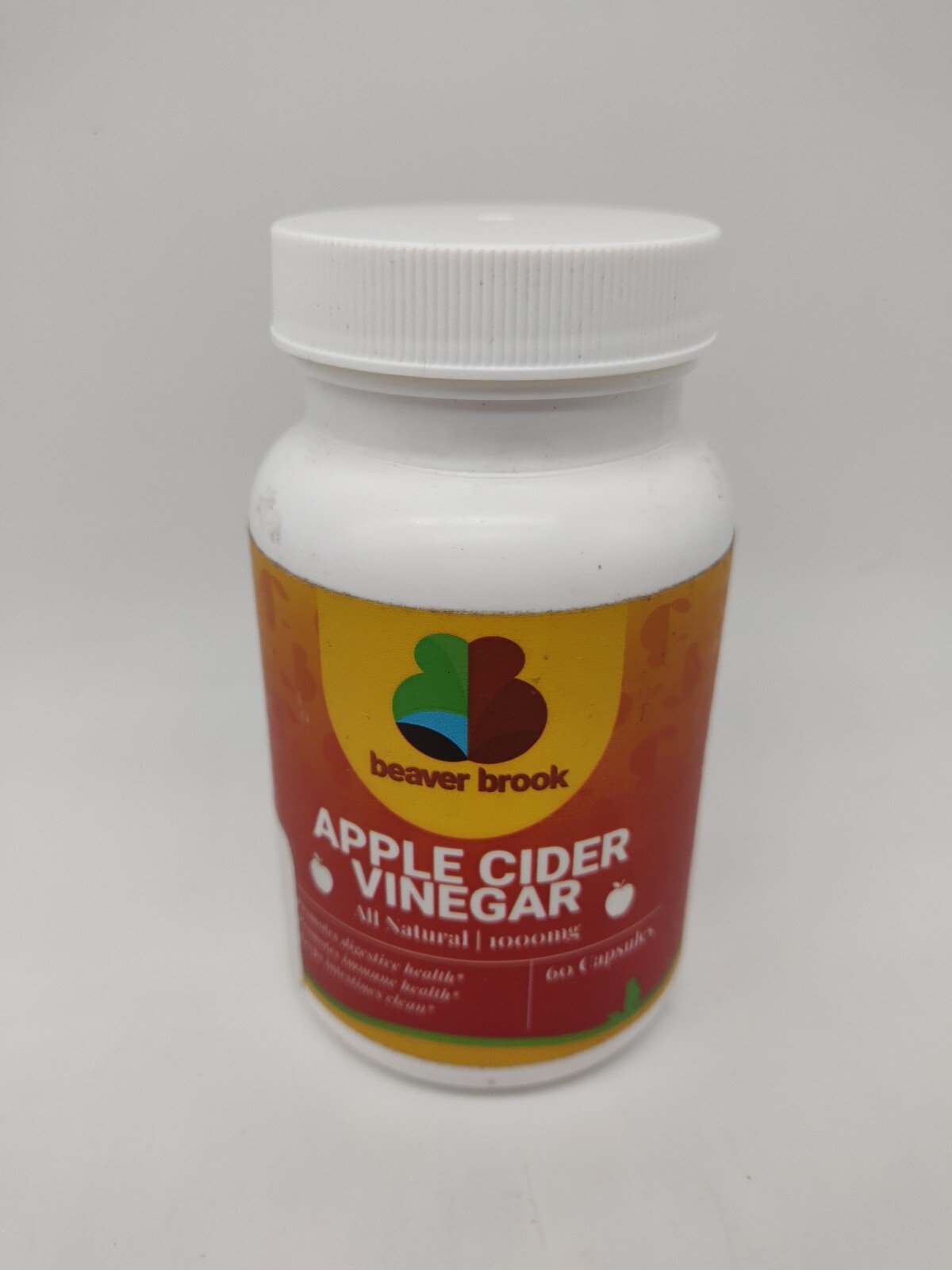 Beaver Brook Apple Cider Vinegar 1000mg natural 60 Capsules Exp 06/2025