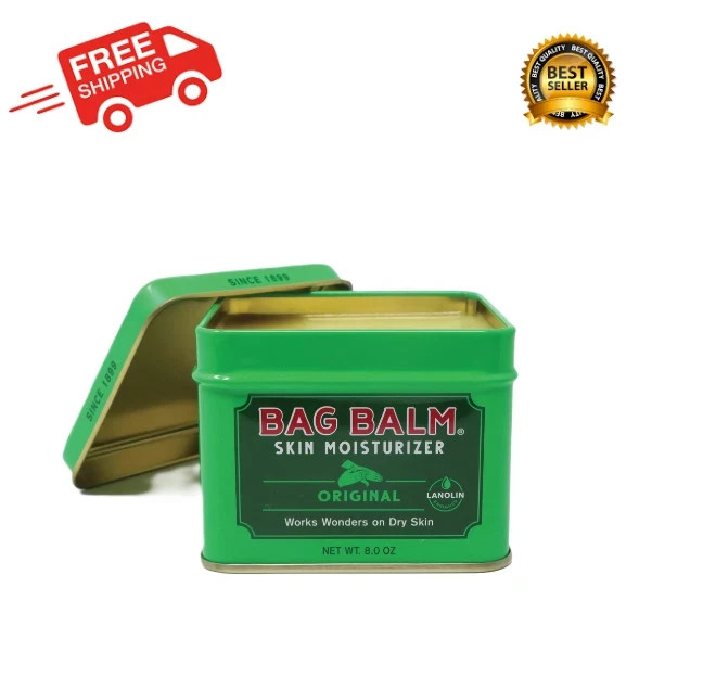 Vermont’s Original Bag Balm, Skin Moisturizer for Dry Skin, 8oz Tin