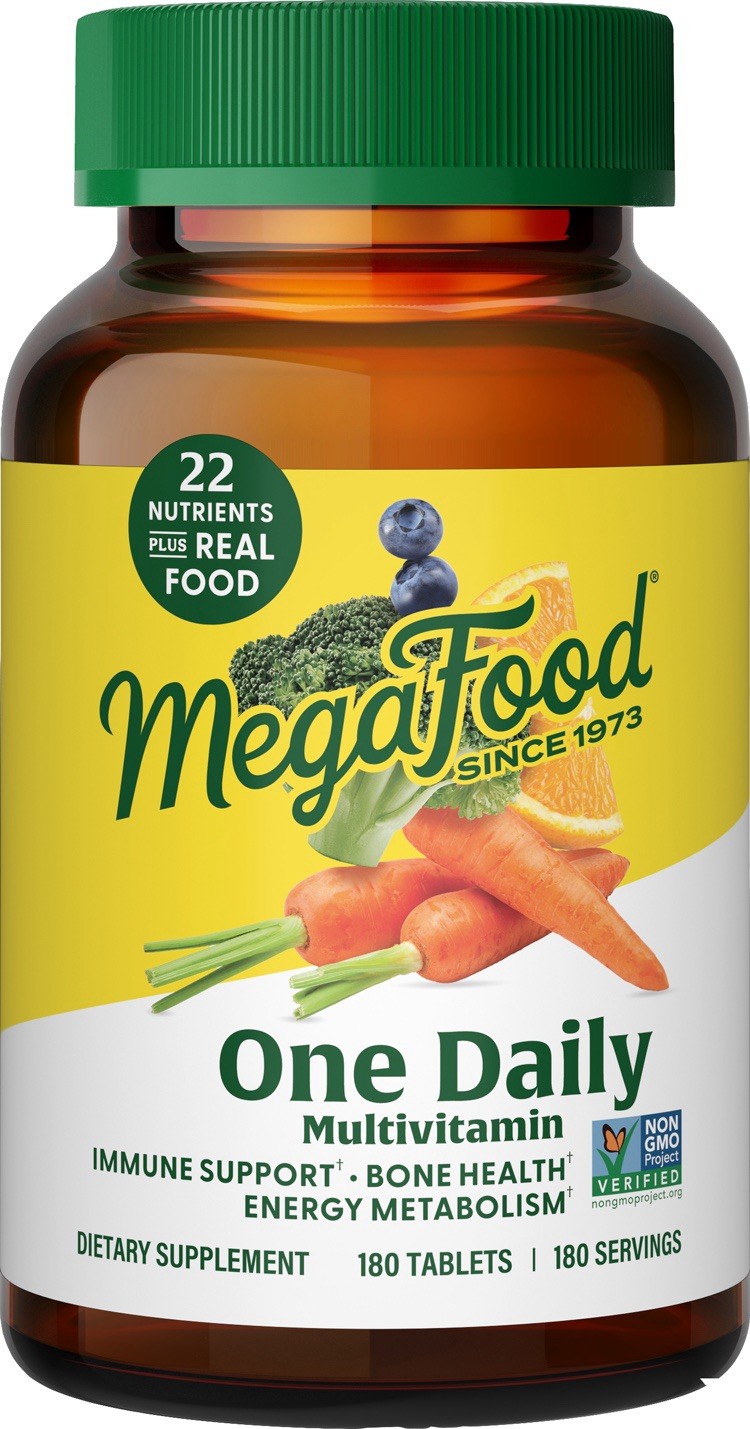 MegaFood Kosher One Daily Whole Food Multivitamin 180 Tablets- Expires 04/26