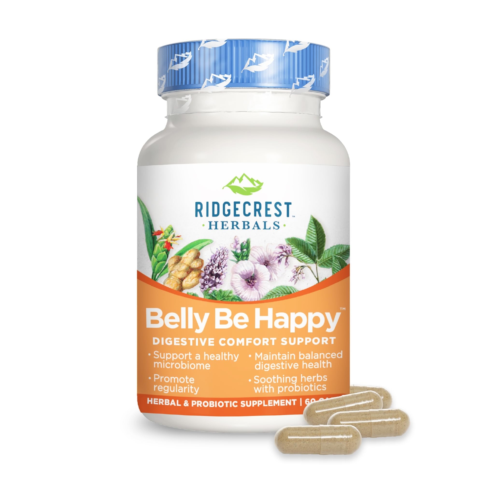 Ridgecrest Herbals Belly Be Happy Daily Digestive Support and Gut Health with…