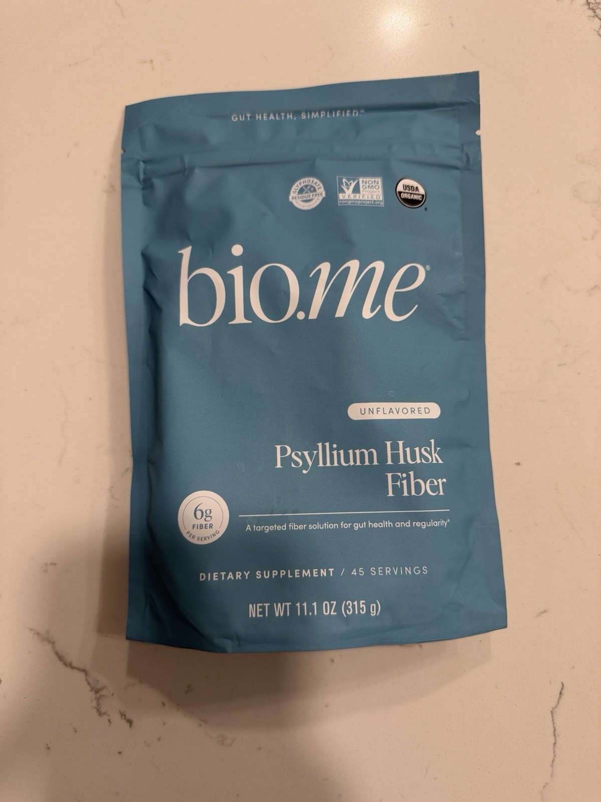 BIO.ME DAILY Psyllium Husk FIBER 45 Servings UNFLAVORED