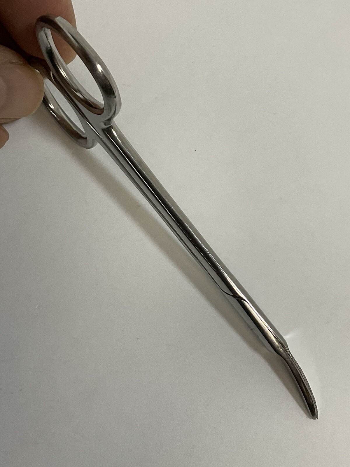 Vintage Pakistan Serrated Edge Curved Tip Toe Nail Scissors RecycledFashionShop