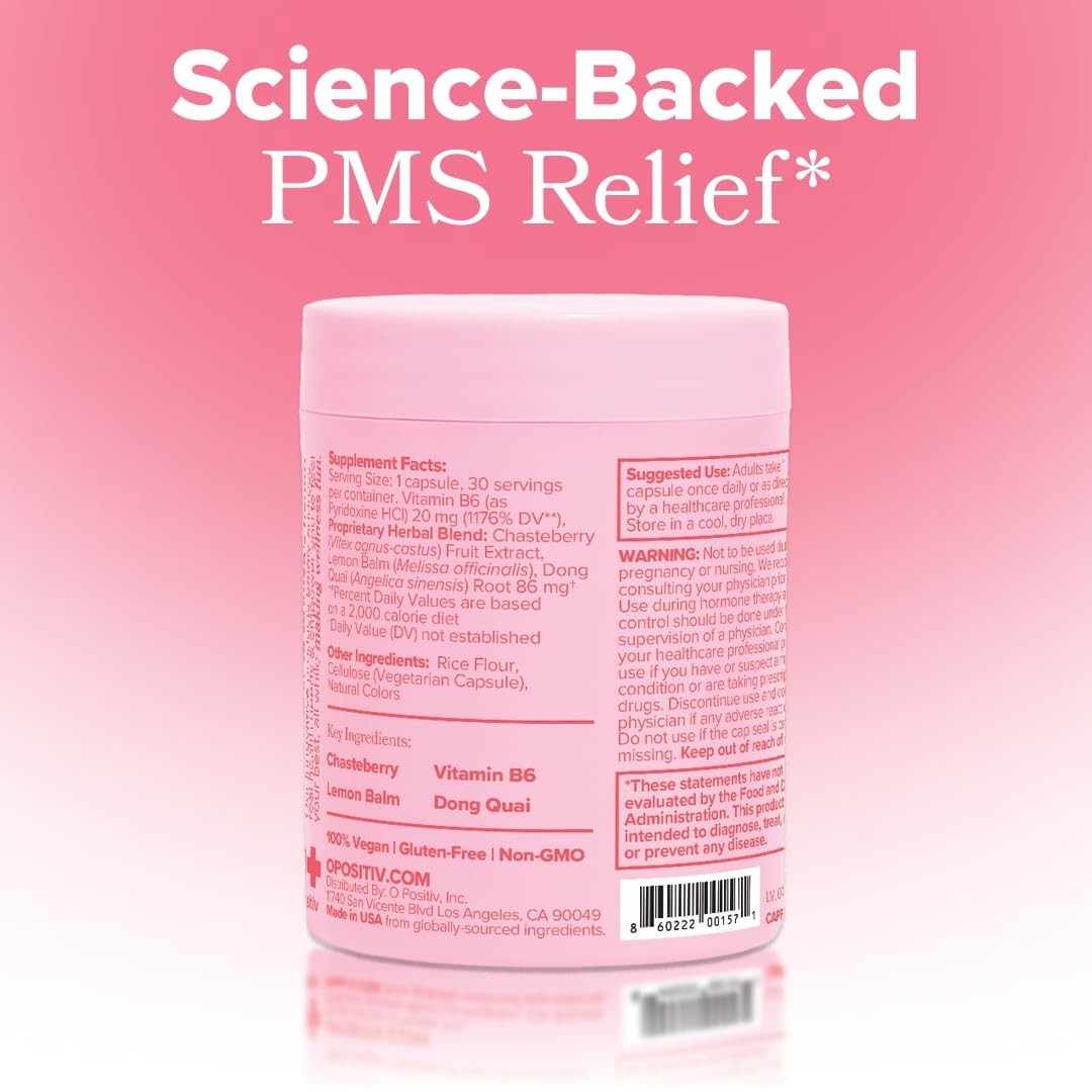Hormonal Support for PMS Relief – Breakouts, Bloating, Cramps & Mood – 90 Days