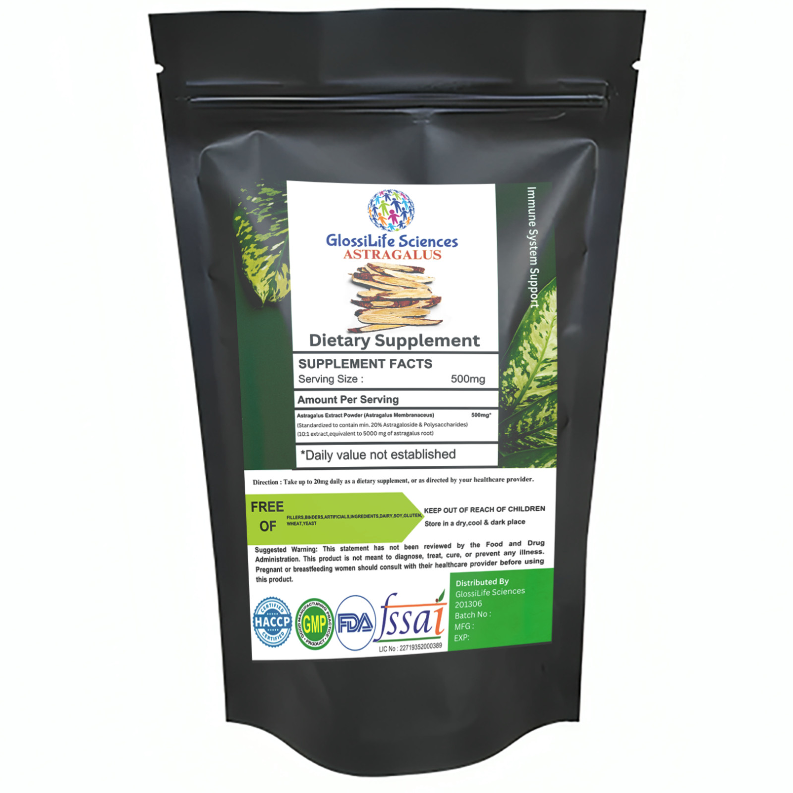 Astragalus Root Extract Powder 20% Astragaloside