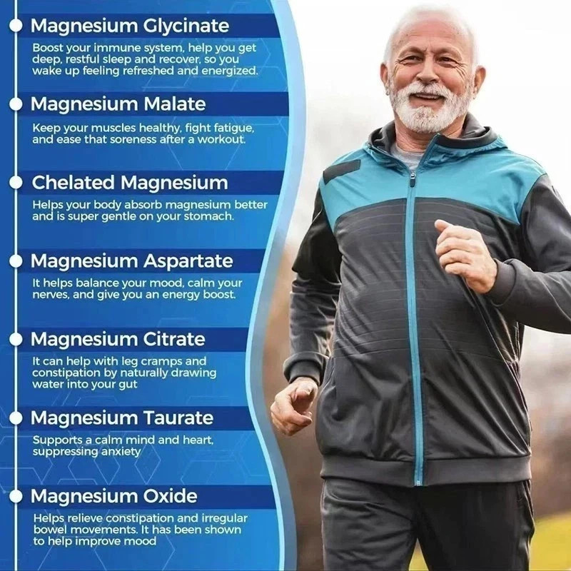 2-Pack Magnesium 7 Complex 120 Capsules, Advanced Daily Wellness Blend, Natural