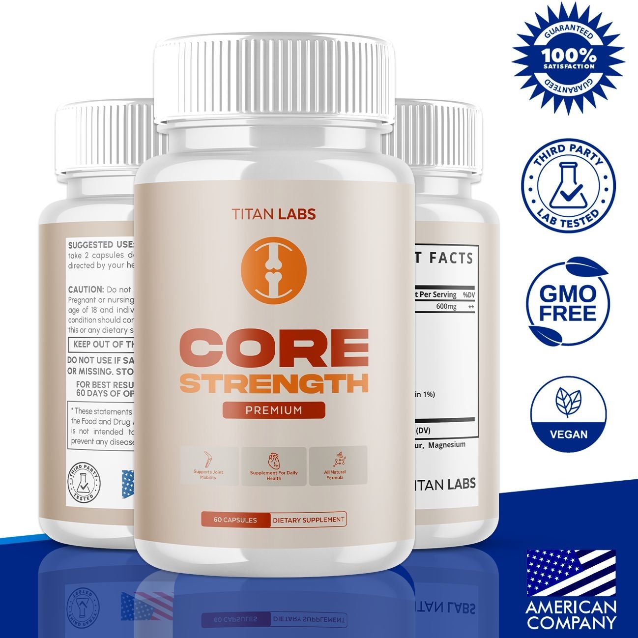 (5 Pack) Core Strength Joint Support Advanced Formula CoreStrength 300 Capsules