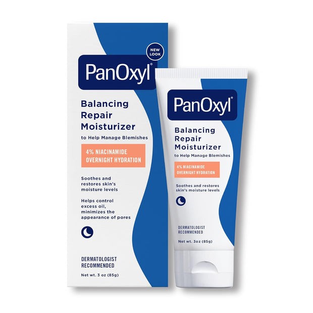 BUY3GET1 FREE (Add4) Panoxyl PM Balancing Repair Moisturizer 3Oz Helps Blemishes