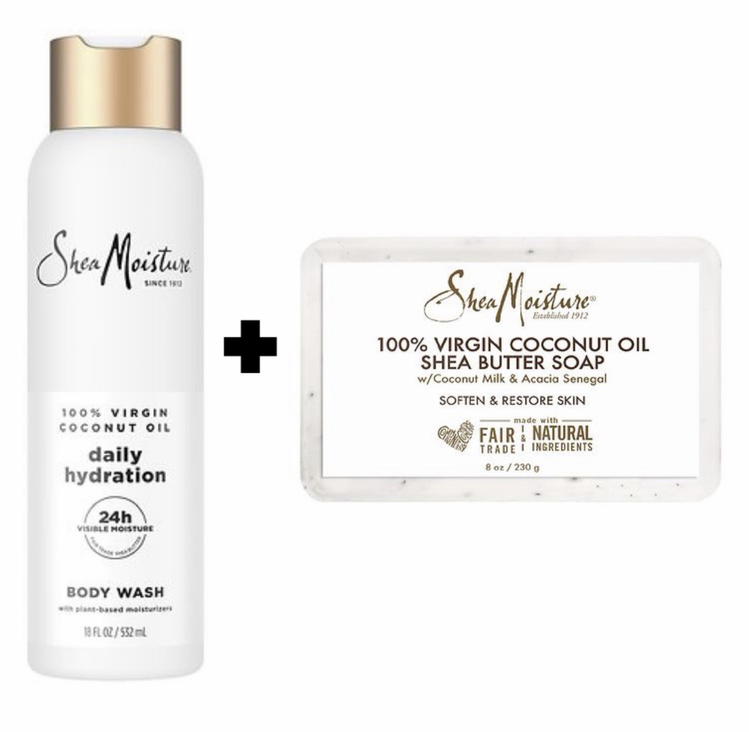 SheaMoisture 100% Virgin Coconut Oil Hydrating Coconut Body Wash 18 fl oz
